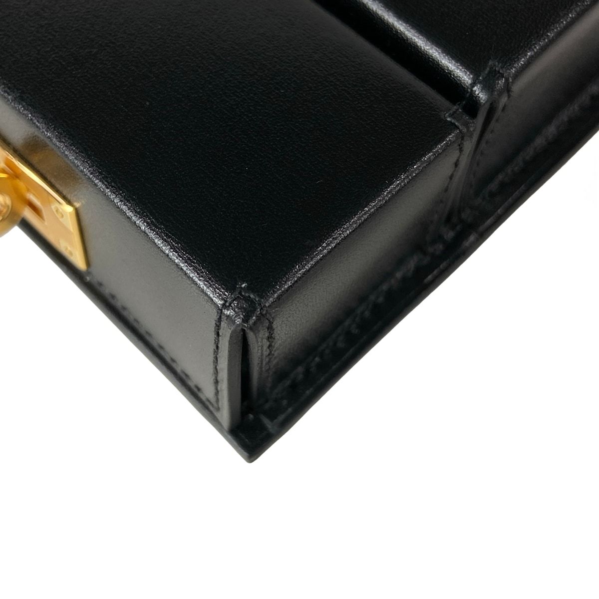 Hermes Shoulder Bag Kelly Multi Pocket to Go Black Gold — view 7