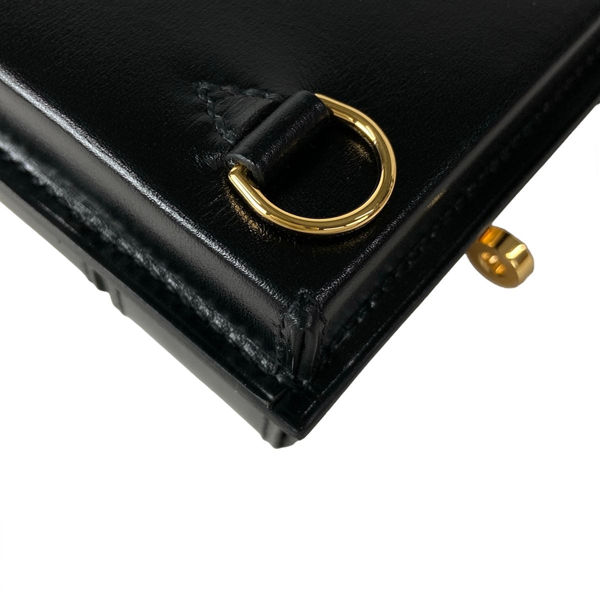 Hermes Shoulder Bag Kelly Multi Pocket to Go Black Gold — view 8