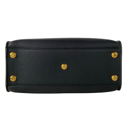 Louis Vuitton Tote Bag Monogram Tufting on My Side MM Noir Leather Cowhide — view 5