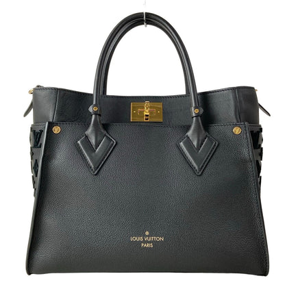Louis Vuitton Tote Bag Monogram Tufting on My Side MM Noir Leather Cowhide