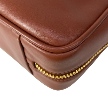 Miu Miu Handbag Beau Leather Bag Cognac Brown Gold — view 8
