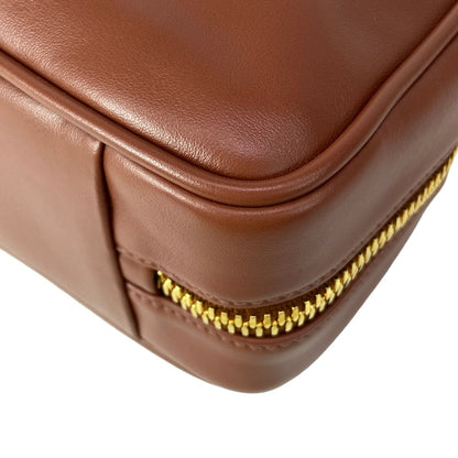 Miu Miu Handbag Beau Leather Bag Cognac Brown Gold — view 6