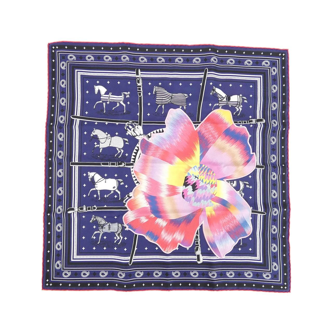 Hermes Mable Silk Bandana Roulis Scarf