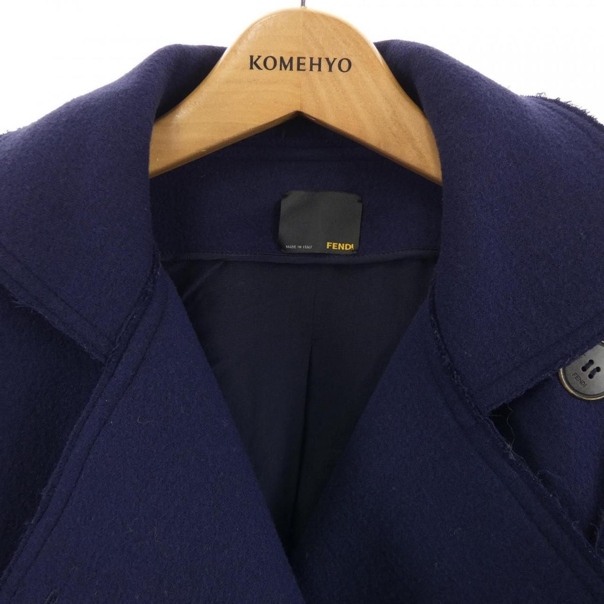 Fendi Zke Coat Navy — view 5