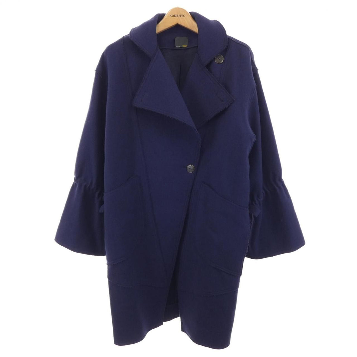 Fendi Zke Coat Navy