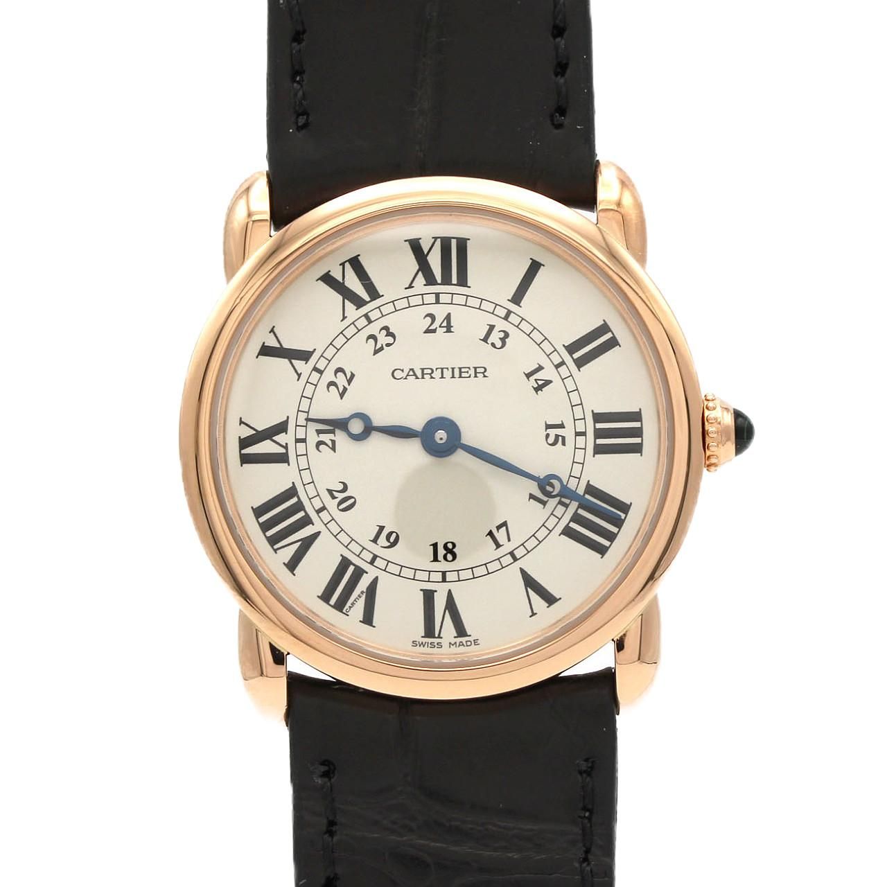 Cartier Ronde LC PG RG Quartz Watch