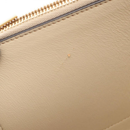 Celine Shoulder Bag Frame Medium Beige Blue Leather — view 8