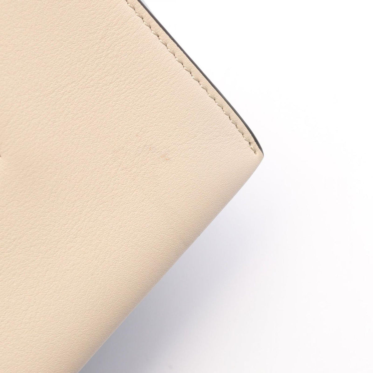 Celine Shoulder Bag Frame Medium Beige Blue Leather — view 6