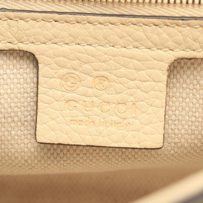 Gucci Shoulder Bag Soho Interlocking G Ivory Leather — view 4
