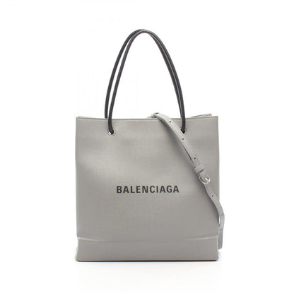Balenciaga Tote Bag Shopping S Gray Black Leather