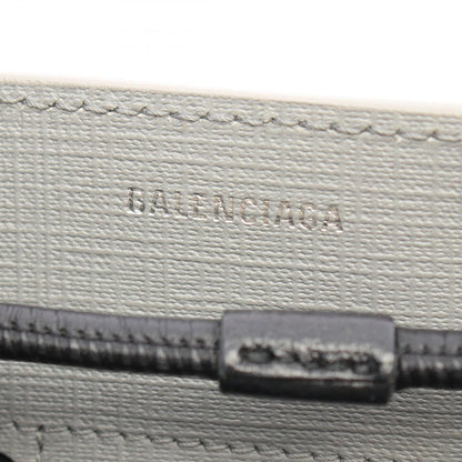 Balenciaga Tote Bag Shopping S Gray Black Leather — view 4