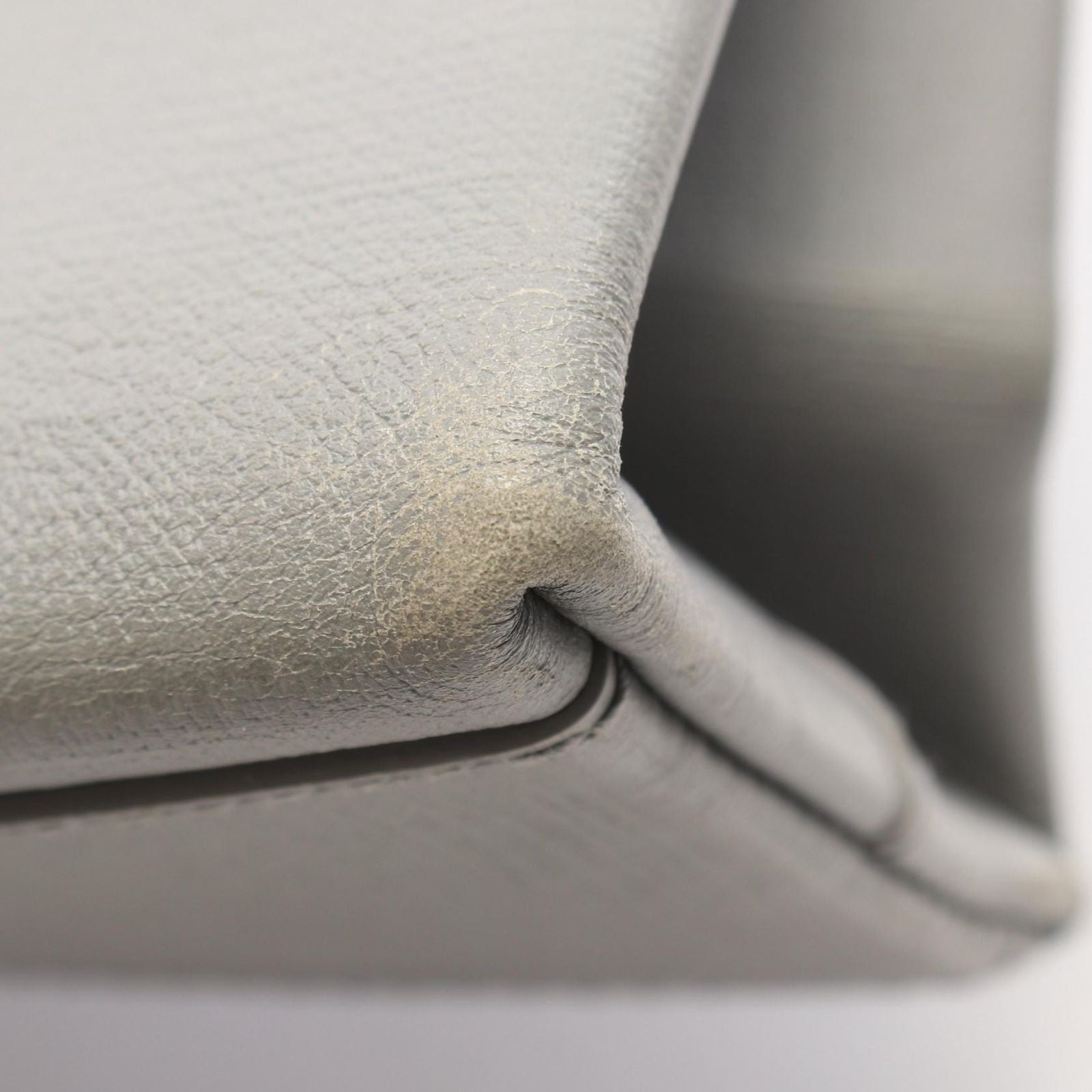 Balenciaga Tote Bag Shopping S Gray Black Leather — view 6