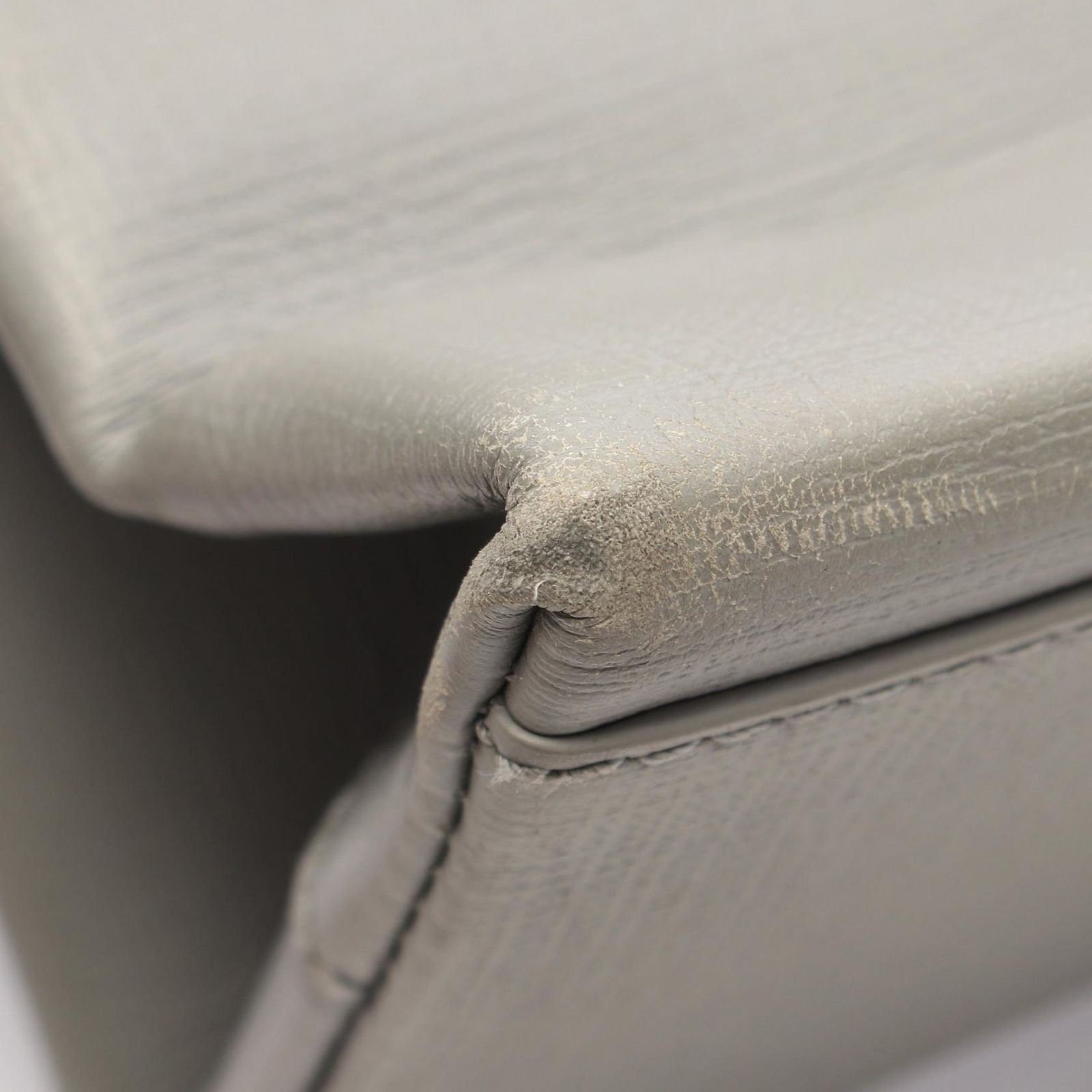Balenciaga Tote Bag Shopping S Gray Black Leather — view 5