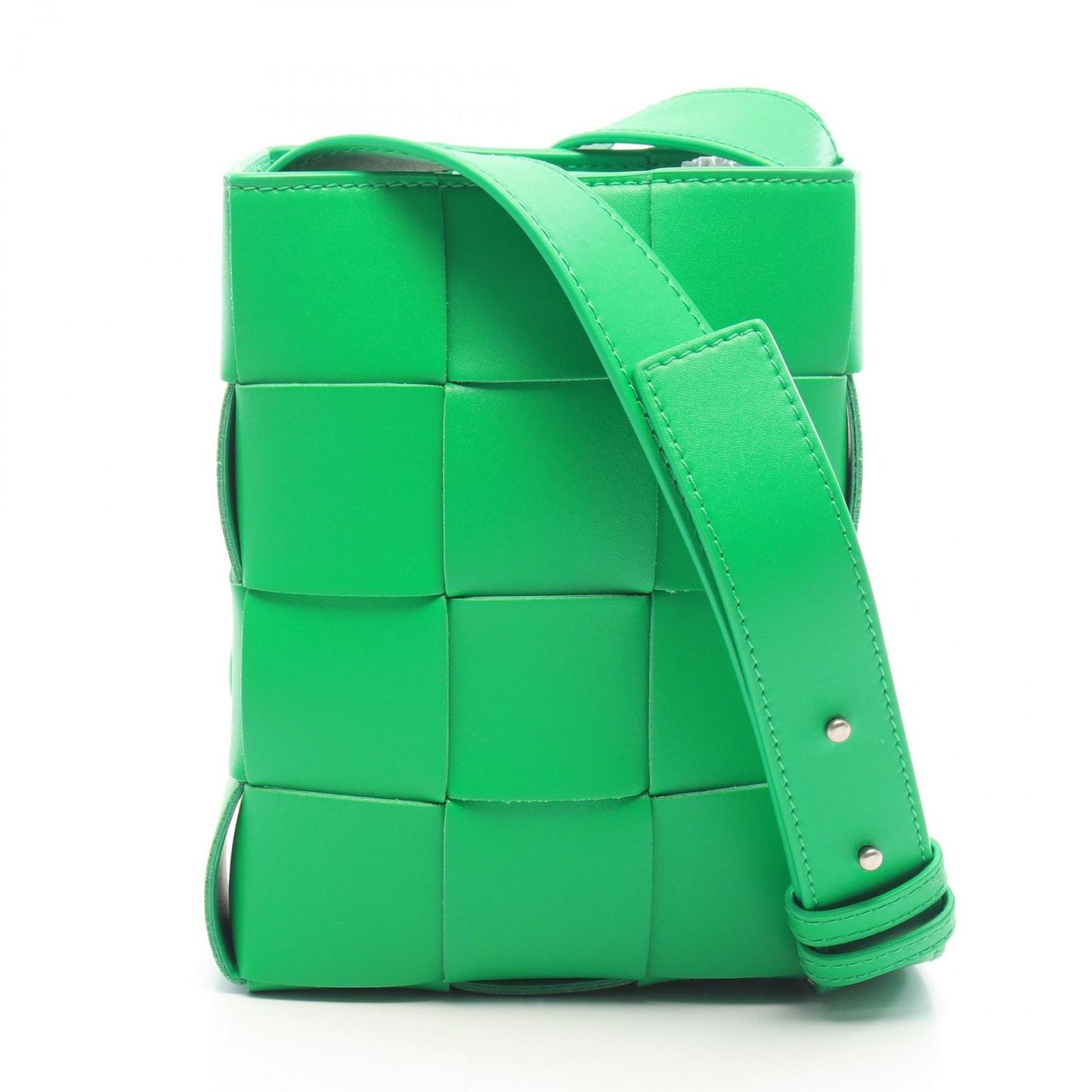 Bottega Veneta Shoulder Bag Cassette Mini Cross Green Leather