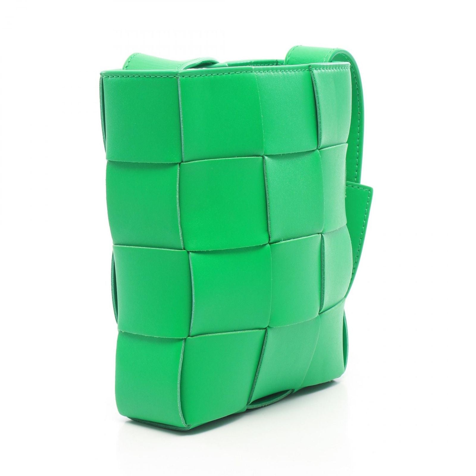 Bottega Veneta Shoulder Bag Cassette Mini Cross Green Leather — view 2