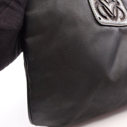 Loewe Shoulder Bag Anagram Black Gold Nylon Leather — view 7