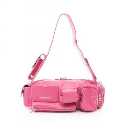 Balenciaga Shoulder Bag Super Busy XS Pink Leather