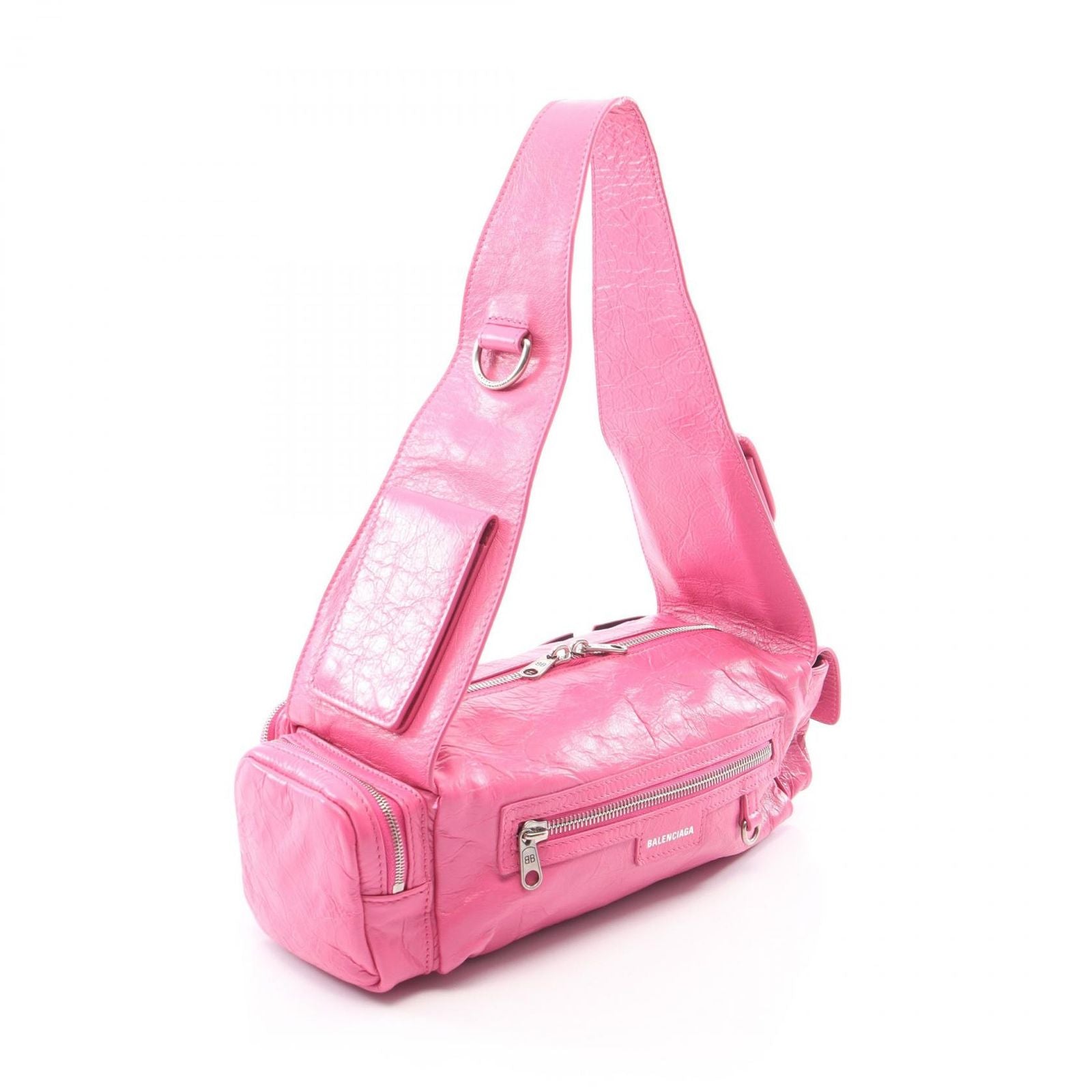 Balenciaga Shoulder Bag Super Busy XS Pink Leather — view 2
