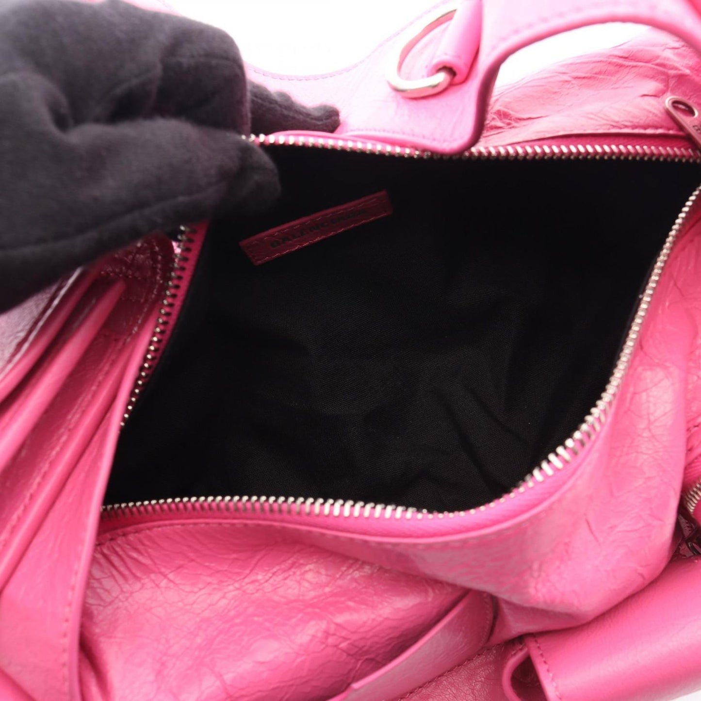 Balenciaga Shoulder Bag Super Busy XS Pink Leather — view 3