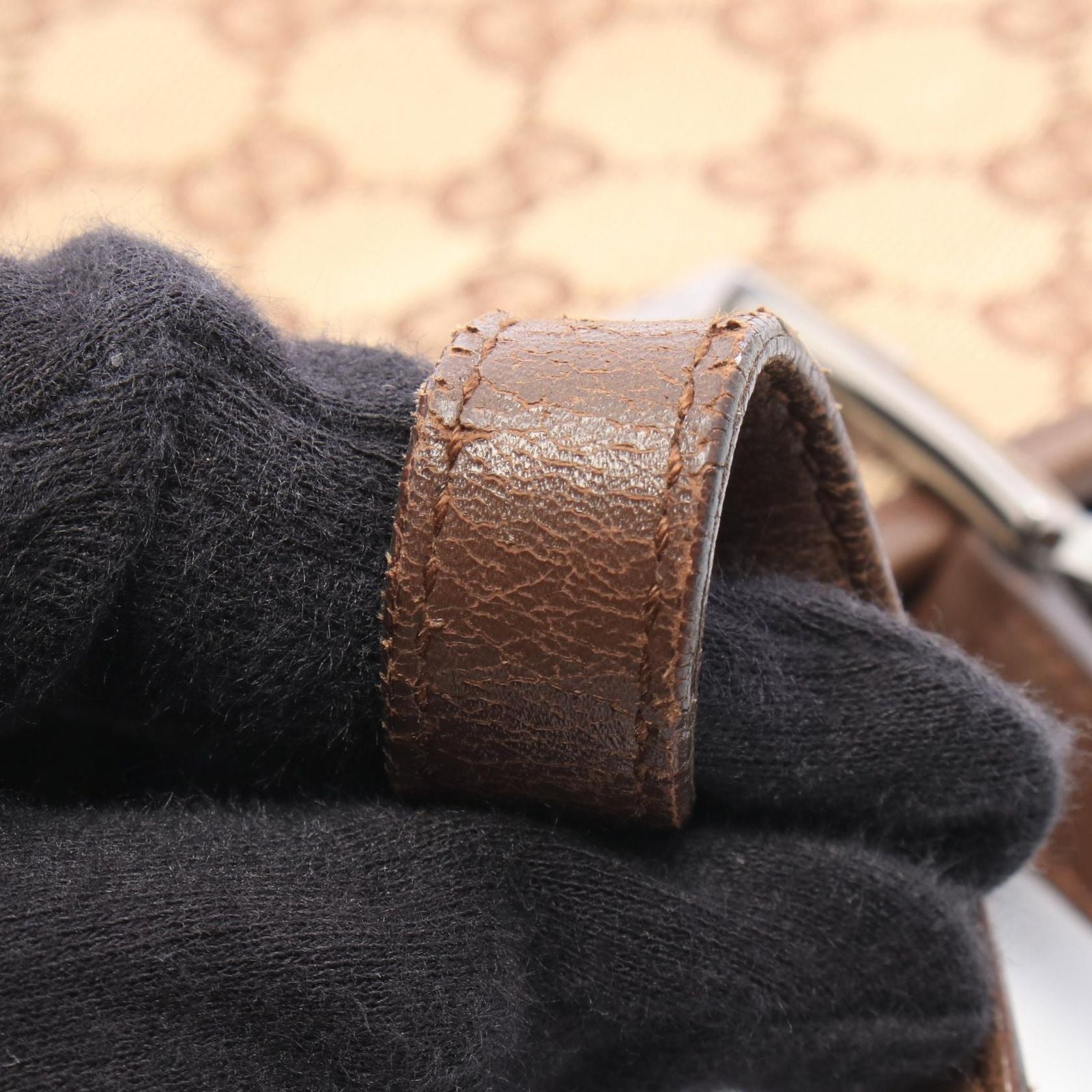 Gucci Tote Bag GG Canvas Beige Brown — view 8