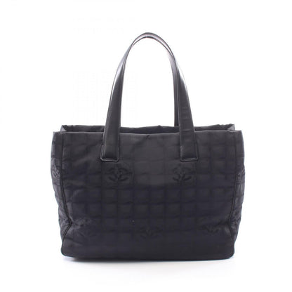 Chanel Tote Bag New Travel Line MM Black Leather MM