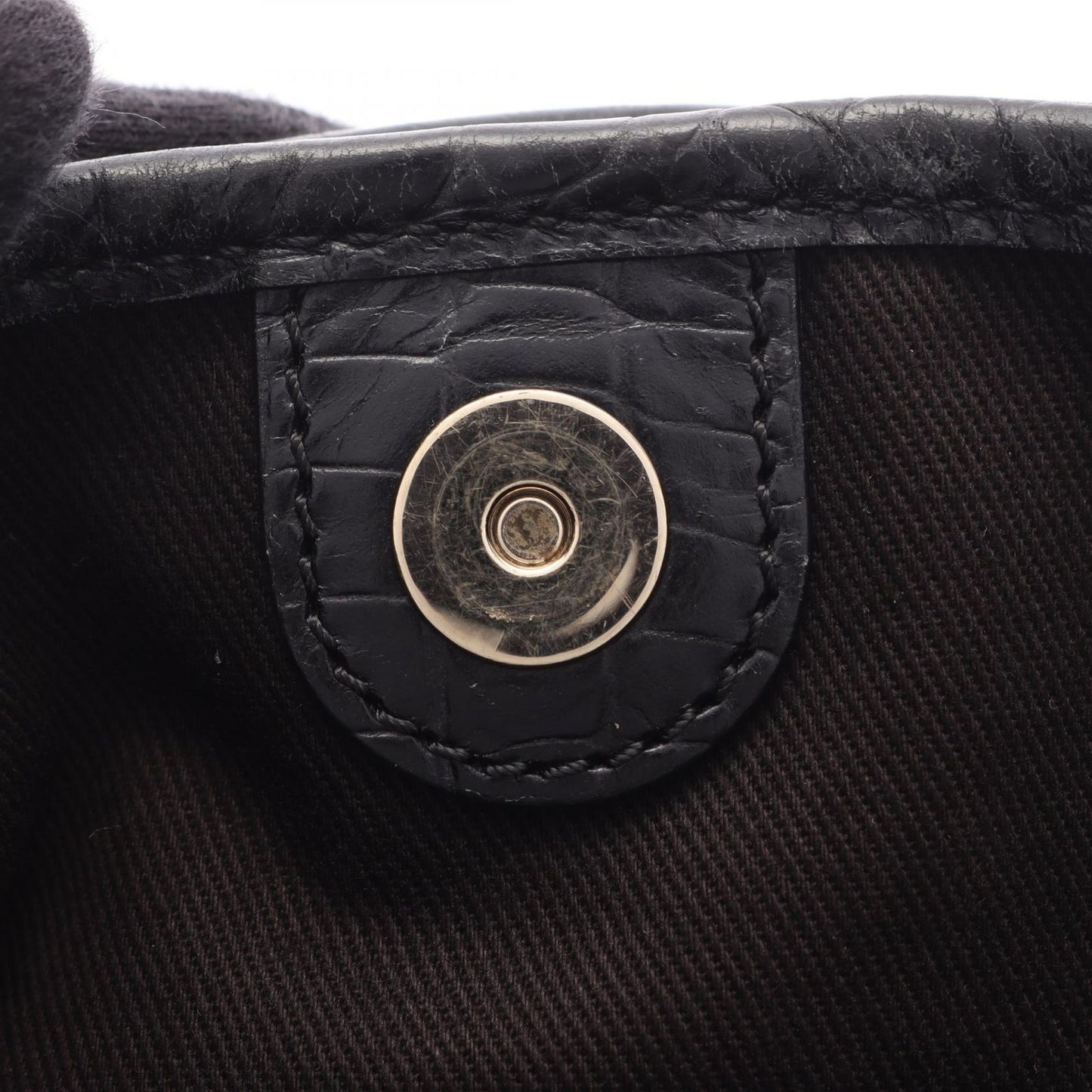 Celine Handbag Bittersweet C Sulky Large Brown Black Canvas Leather — view 6