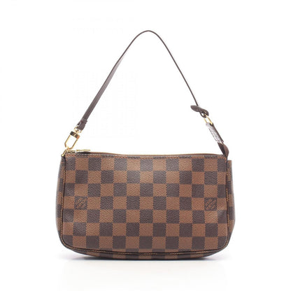 Louis Vuitton Handbag Pochette Accessoires Damier Ebene Leather