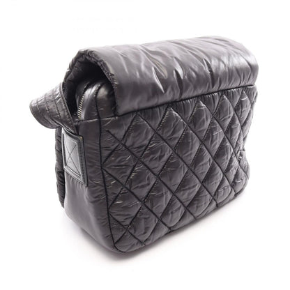 Chanel Shoulder Bag Coco Cocoon Small Messenger Black Nylon Leather — view 2