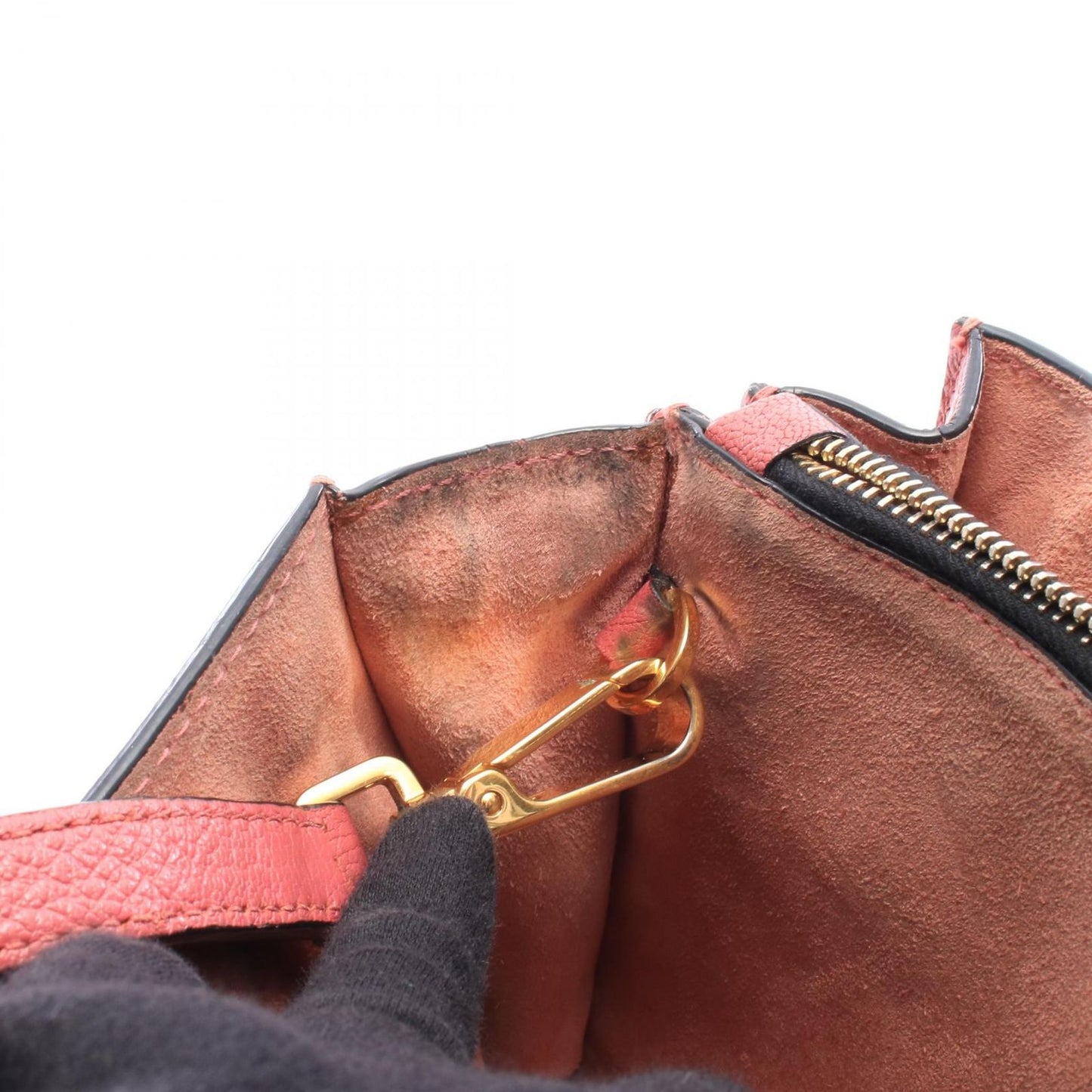 Miu Miu Handbag Madras 2-Way Pink Leather Tote — view 6