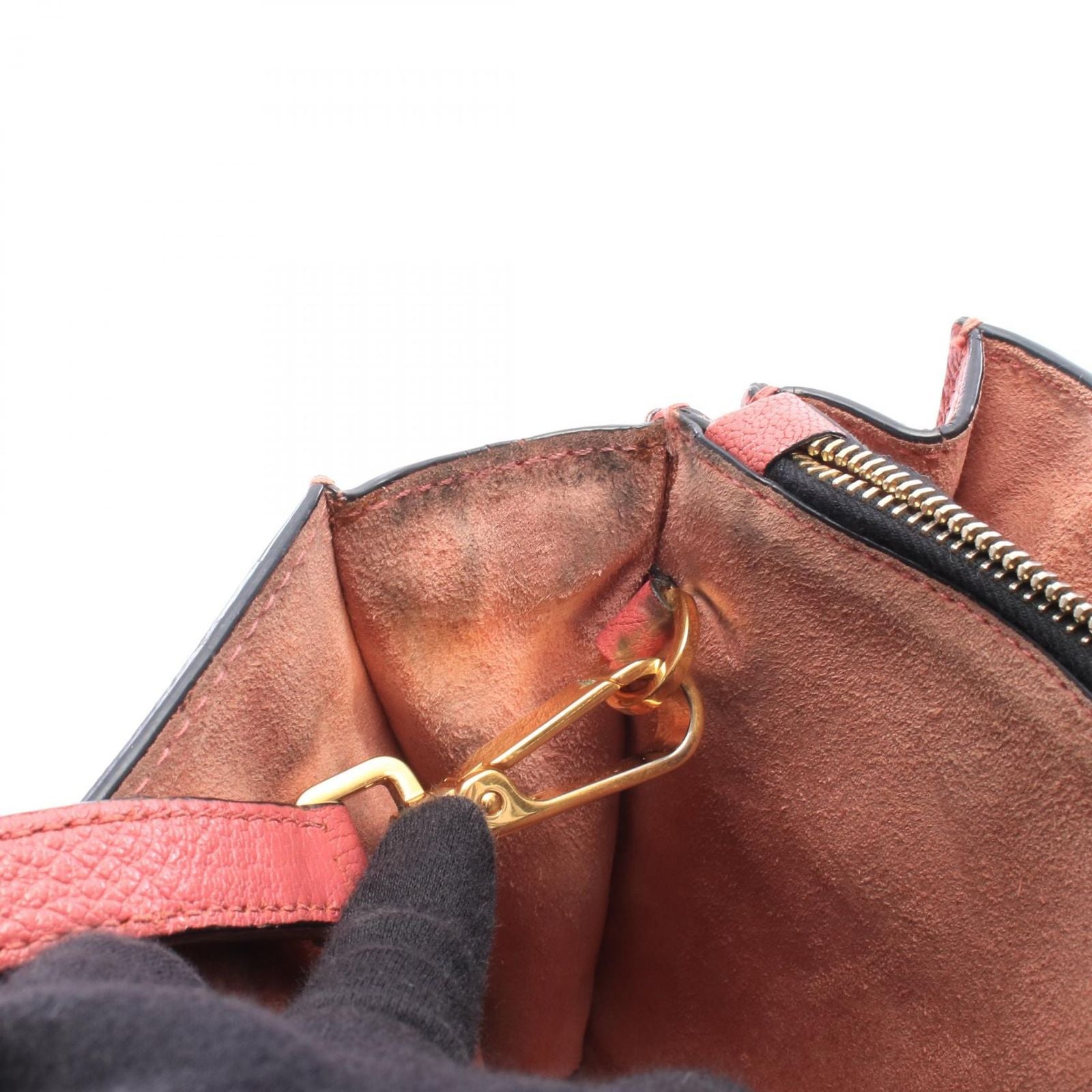 Miu Miu Handbag Madras 2-Way Pink Leather Tote — view 6