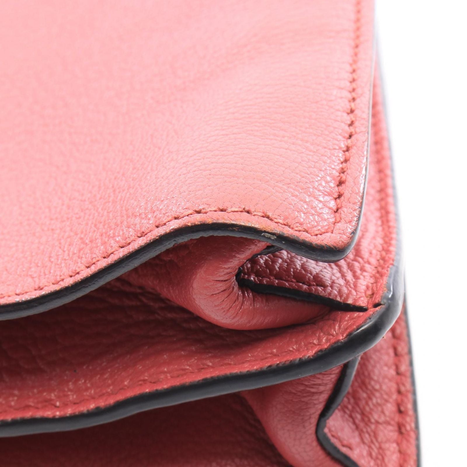 Miu Miu Handbag Madras 2-Way Pink Leather Tote — view 8