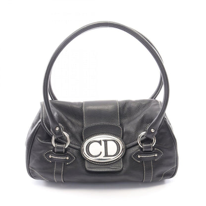 Dior Handbag CD Logo Black Leather