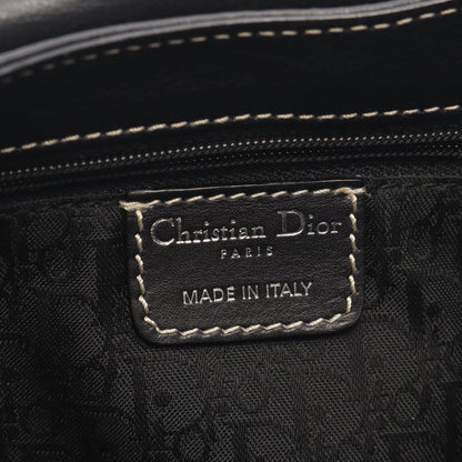 Dior Handbag CD Logo Black Leather — view 4