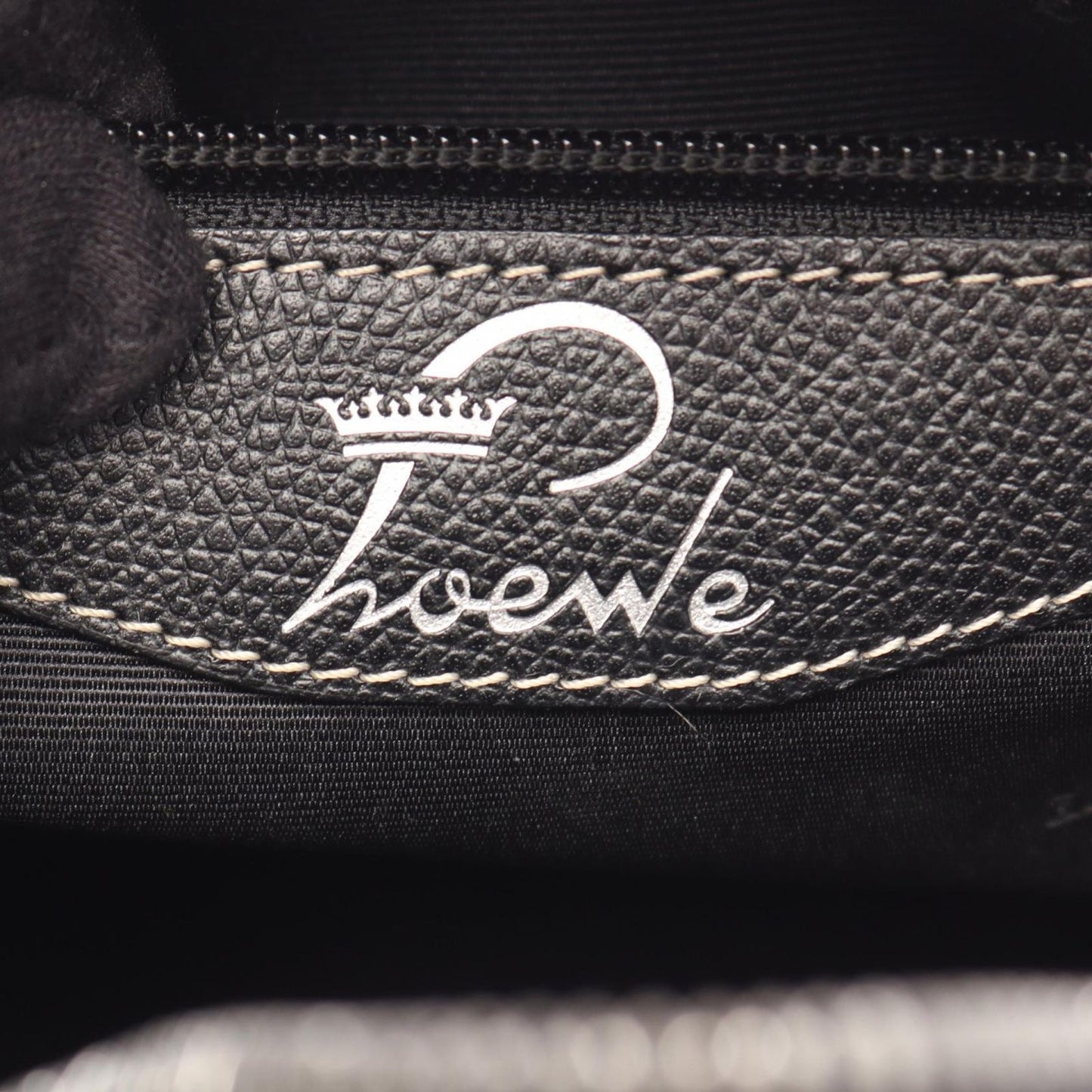 Loewe Handbag Senda Black Leather — view 4