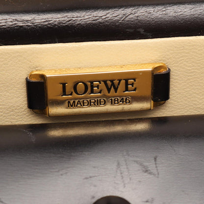 Loewe Handbag Anagram Black Leather — view 4