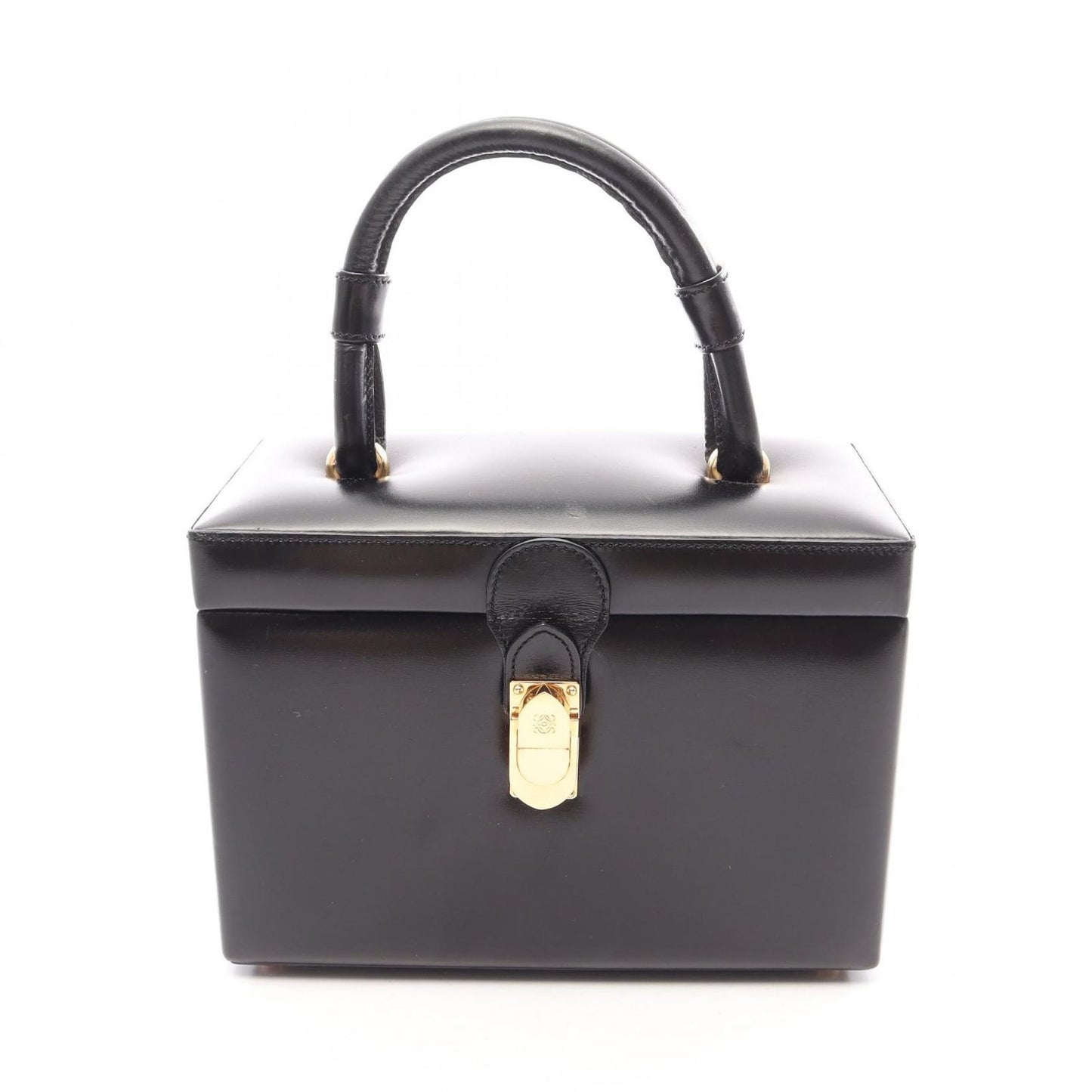 Loewe Handbag Anagram Black Leather