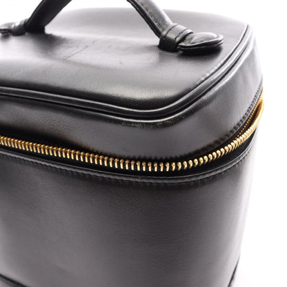 Chanel Handbag Bicolor Black Leather Vertical Vanity — view 7