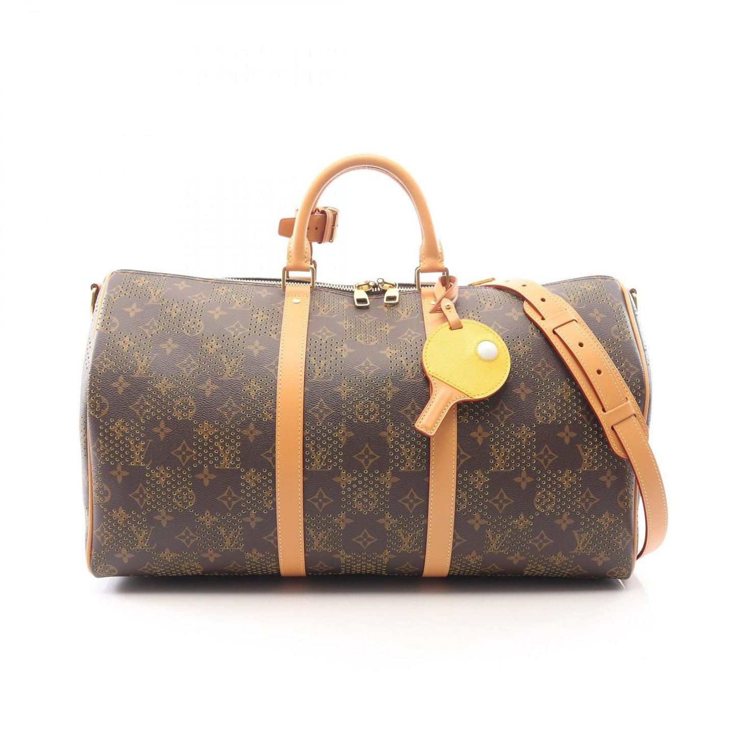 Louis Vuitton Boston Bag Keepall Bandouliere 50 Monogram Perforation Leather