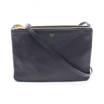 Celine Shoulder Bag Trio Large Black Leather