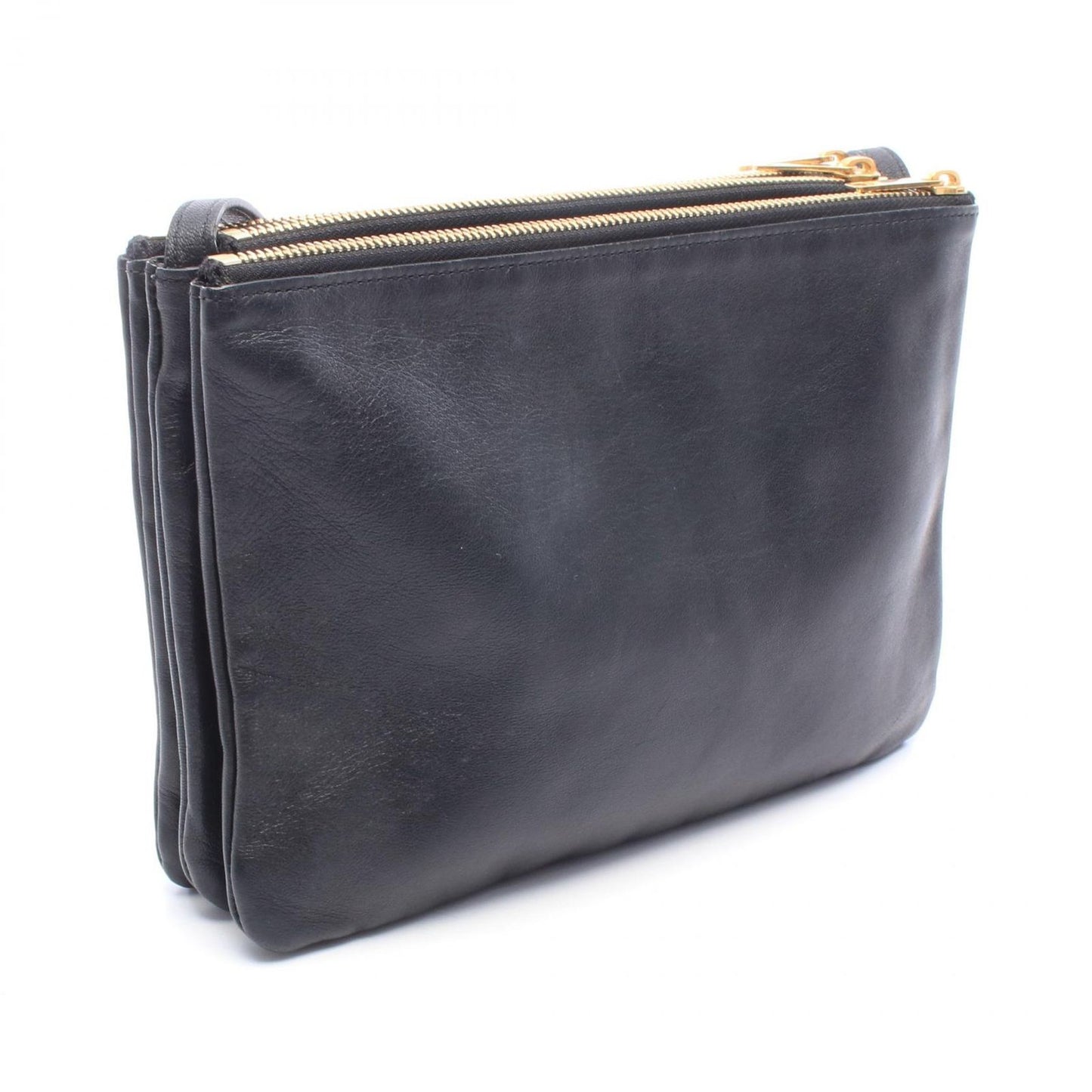 Celine Shoulder Bag Trio Large Black Leather — view 2
