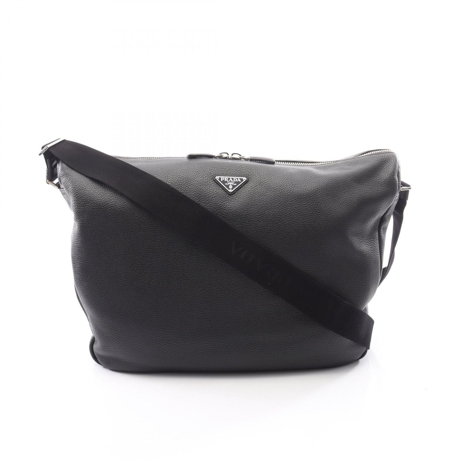 Prada Shoulder Bag VIT.DAINO Black Leather