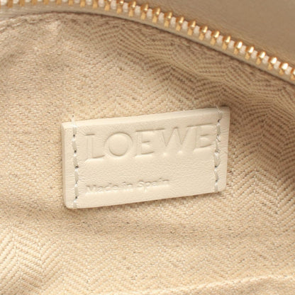 Loewe Handbag Puzzle Edge Small 2-Way Beige White Leather Bag — view 4