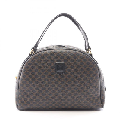 Celine Handbag Macadam Black Brown Leather