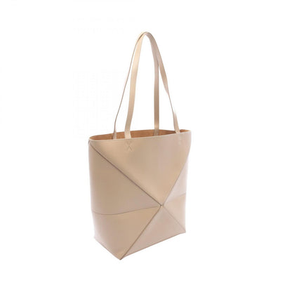 Loewe Tote Bag Puzzle Medium Beige Leather Fold — view 2
