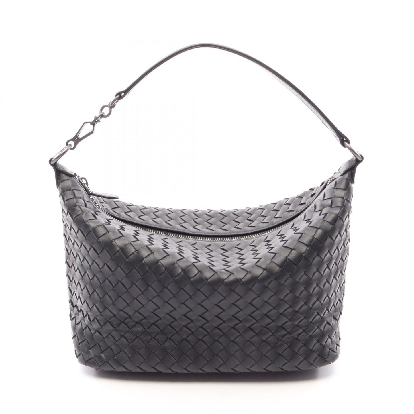 Bottega Veneta Handbag Intrecciato Black Leather