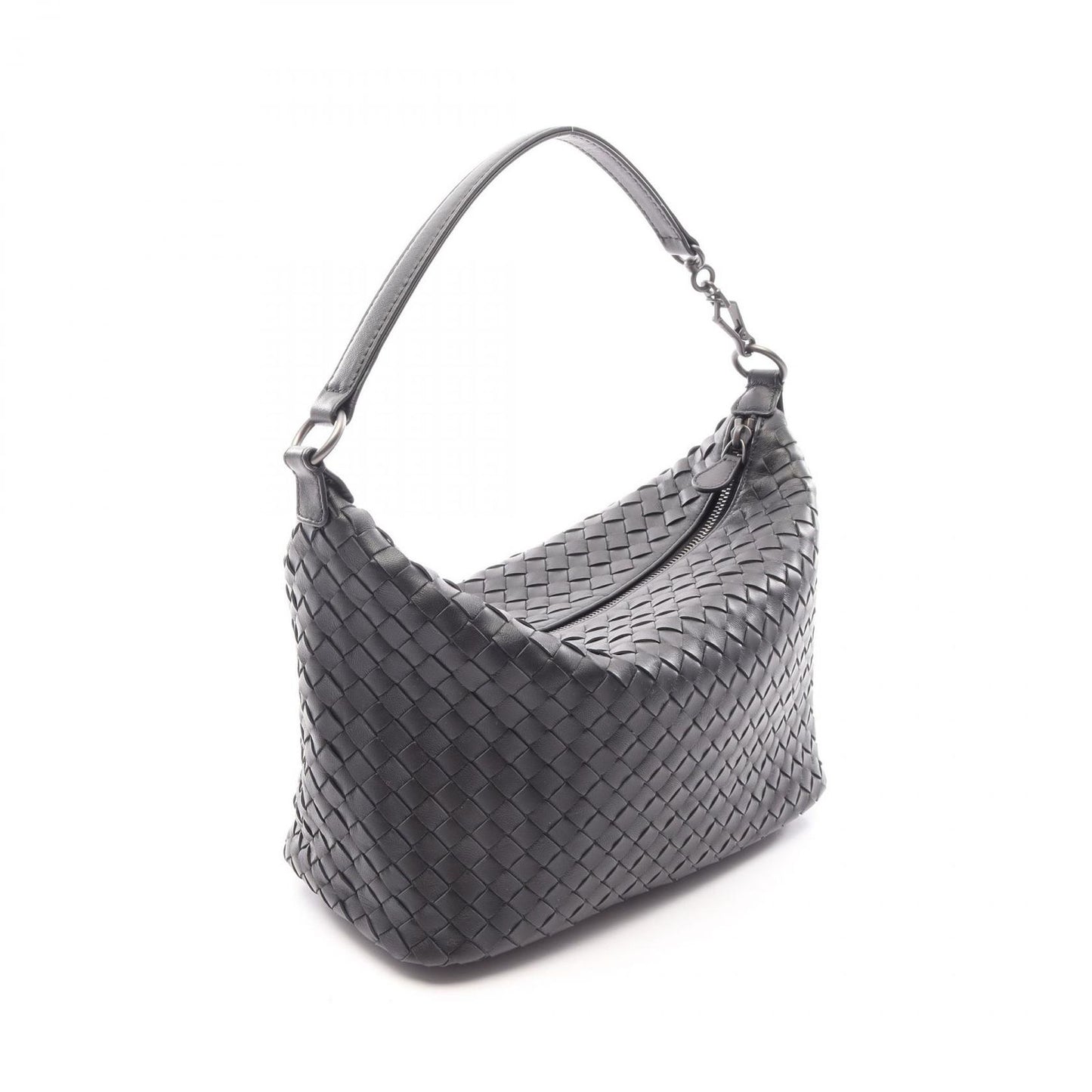 Bottega Veneta Handbag Intrecciato Black Leather — view 2