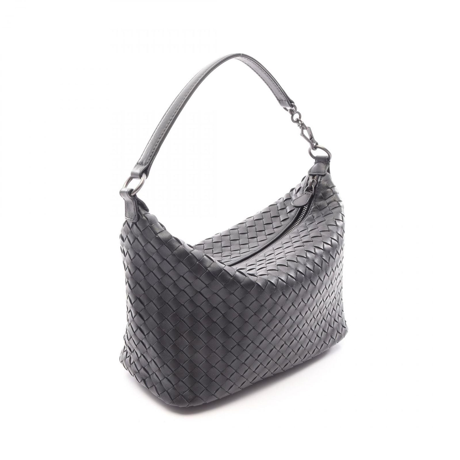 Bottega Veneta Handbag Intrecciato Black Leather — view 2