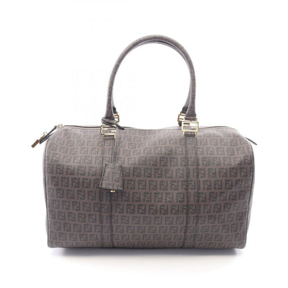 Fendi Boston Bag Zucchino Brown Black