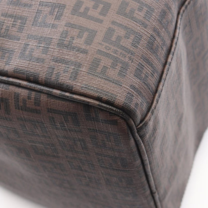 Fendi Boston Bag Zucchino Brown Black — view 6