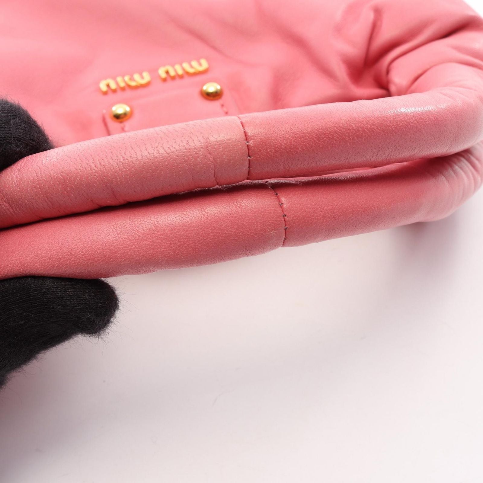 Miu Miu Handbag Pink Leather — view 6